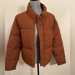 NWT Zesica Brown Puffer Jacket. Size M